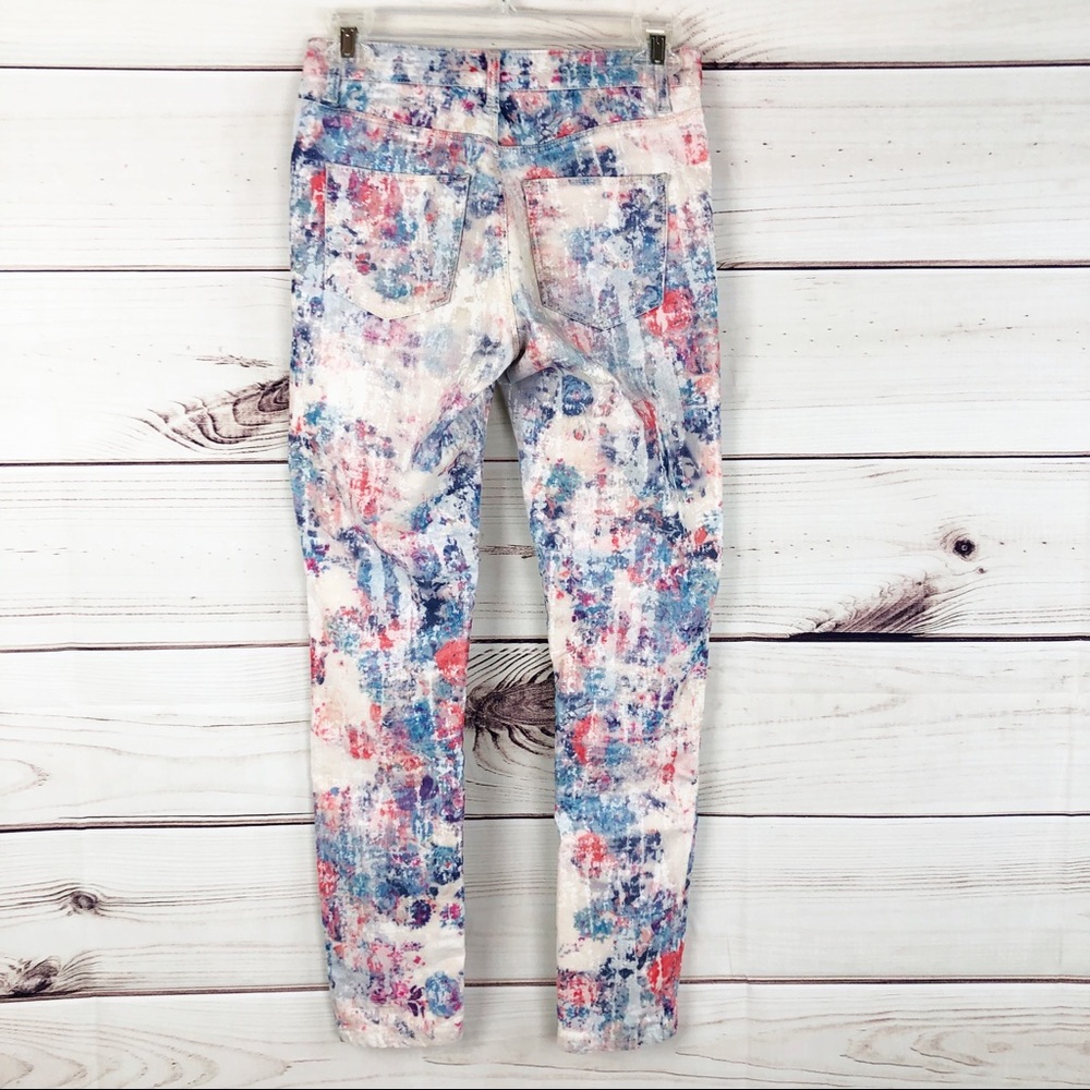 J40 Topshop moto multi color velvet jeans